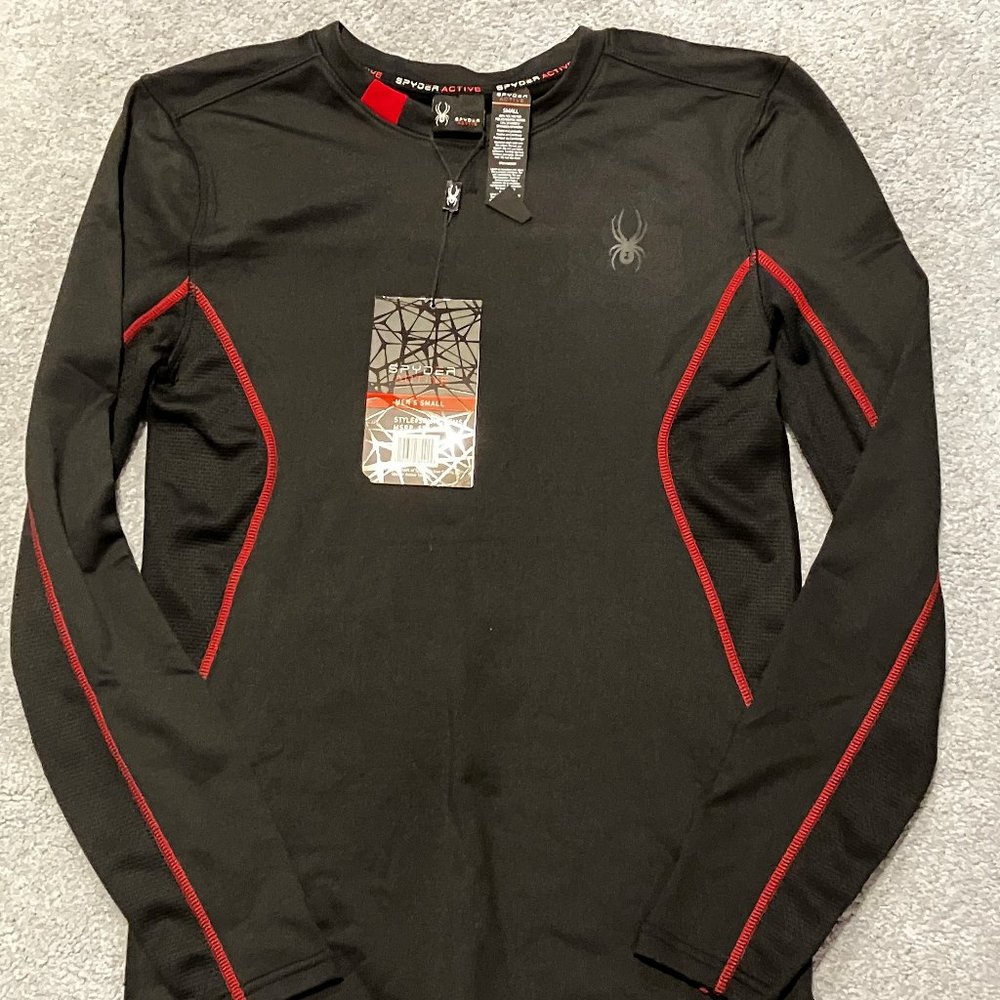 SPYDER Long Sleeve Shirt Men's Small in black